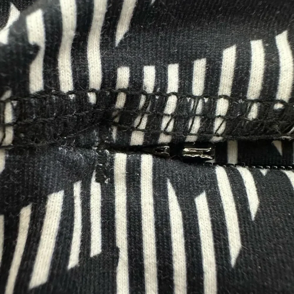 Lands End Black White Skort size Large